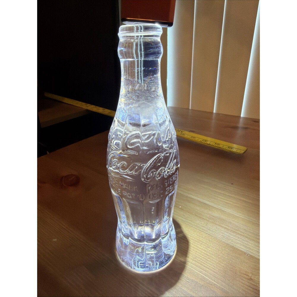 LEAD CRYSTAL Coca Cola Bottle - Solid Glass - Root Glass Company
